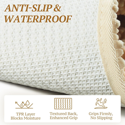 Dog Door Mat Absorpmax Dog Rug for Muddy Paw, Mat for Muddy Paw Door Indoor Floor Entryway, Waterproof Washable & Water Absorbent Dirt Trapper, 31" × 20", Beige