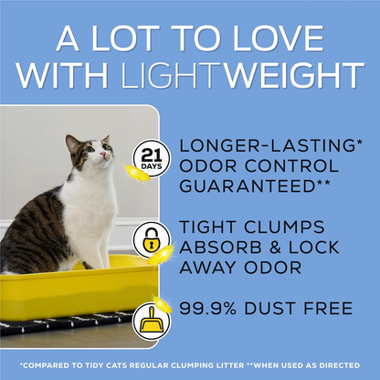 Purina  Lightweight 4-In-1 Strength Multi-Cat, Odor Control, Clumping, 99.9 Percent Dust Free Cat Litter - 17 Lb. Box